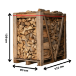 Bois de chauffage 25cm – Palette 1,7 stère – 100% Hêtre – Image 3