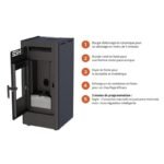 Poêle à granulés étanche fonte - FIREMATIC BR12 10.3 kW – Image 3