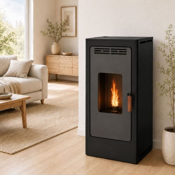 Poêle à granulés silencieux étanche fonte - FIREMATIC BR9 PREMIUM 8 kW