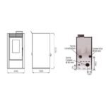 PACK : Poêle à granules étanche + Kit ventouse - INTERSTOVES Marina 14 kW – Image 4