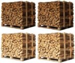 4 X Palettes (2 chêne blanc + 2 Hêtre/Charme) – Bûches de 33 cm
