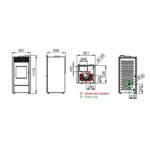 Poêle mixte hybride ventilé bois granules - BRONPI Hybrid 10 kW – Image 7