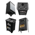Cuisinière à bois avec four - BRONPI Monza 14 kW – Image 10