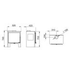 Poêle à bois 3 vitres raccordable - BRONPI Loreto 10 kW – Image 9