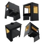 Poêle à bois 3 vitres raccordable - BRONPI Loreto 10 kW – Image 7