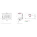 Poêle à bois raccordable 3 vitres avec bûcher - FIREMATIC Calgary - L 13.5 kW – Image 6