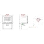 Poêle à bois raccordable 3 vitres avec bûcher - FIREMATIC Calgary - S 12.5 kW – Image 4