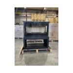 Poêle à bois raccordable 3 vitres avec bûcher - FIREMATIC Calgary - L 13.5 kW – Image 4