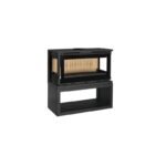 Poêle à bois raccordable 3 vitres avec bûcher - FIREMATIC Calgary - L 13.5 kW – Image 11