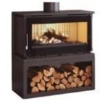 Poêle à bois raccordable avec bûcher - FIREMATIC Toronto - S 12.6 kW – Image 3