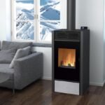 Poêle mixte hybride ventilé bois granules - BRONPI Hybrid 10 kW